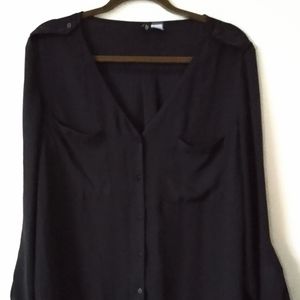 Sheer Black Cardigan Brand: Divided Sz 12